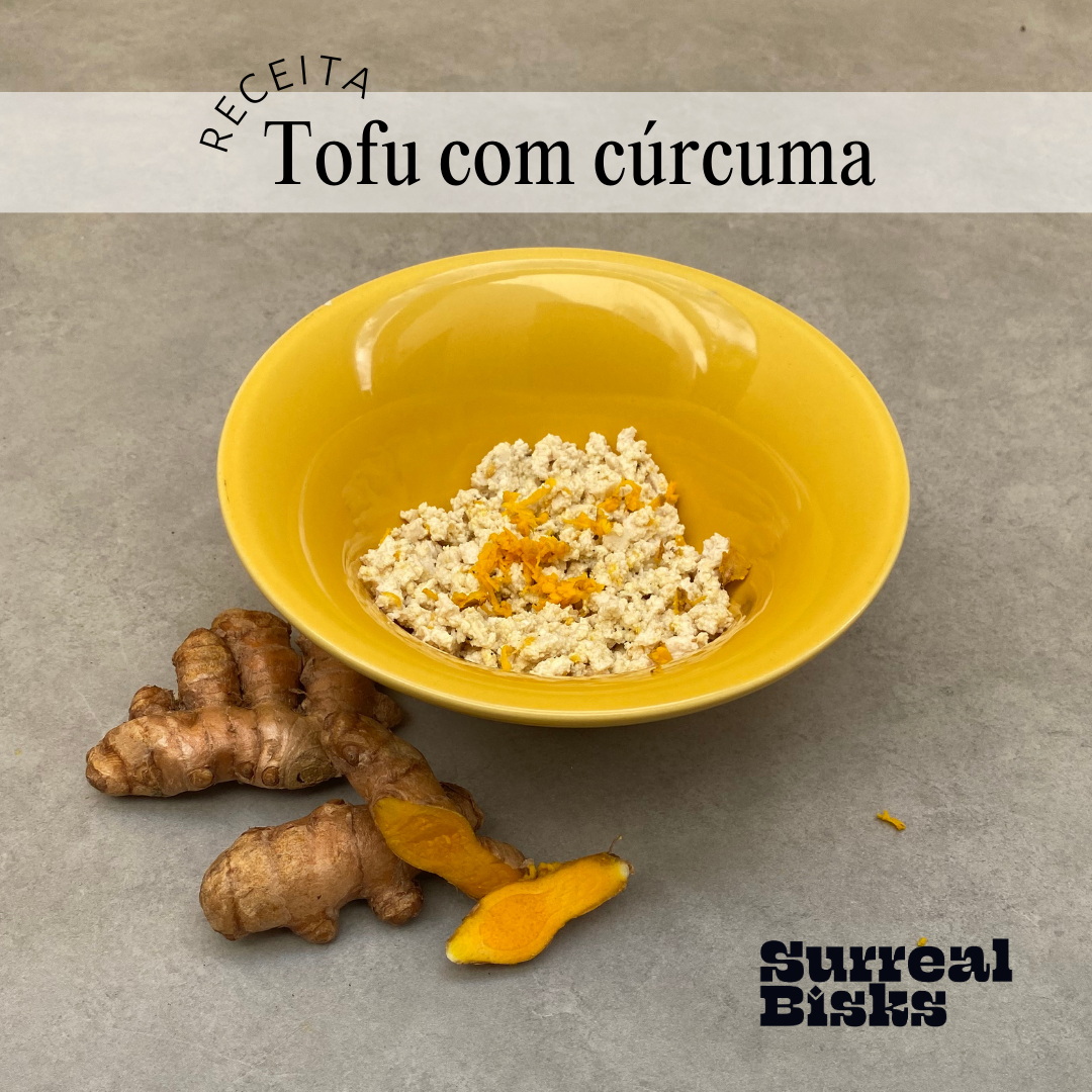 Tofu com cúrcuma